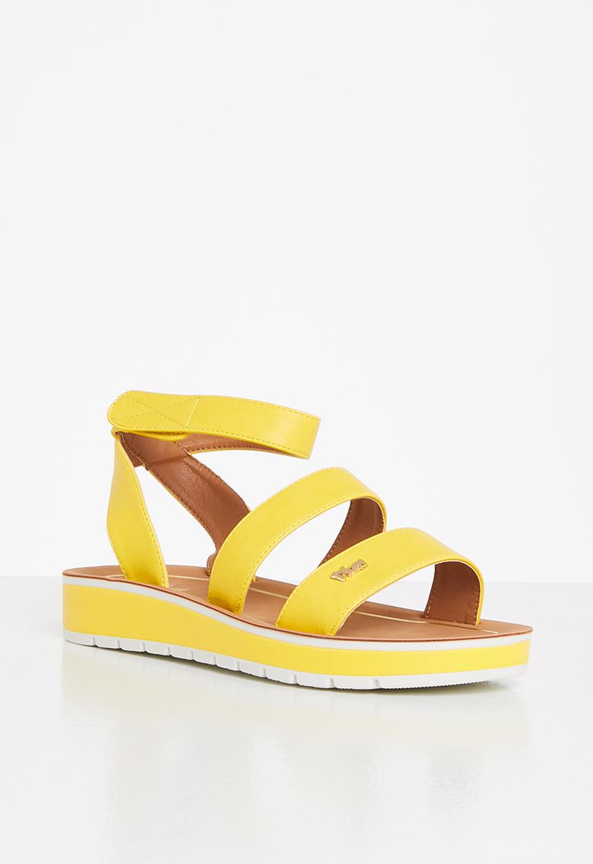 Plum - Belle ankle strap sandal - mustard