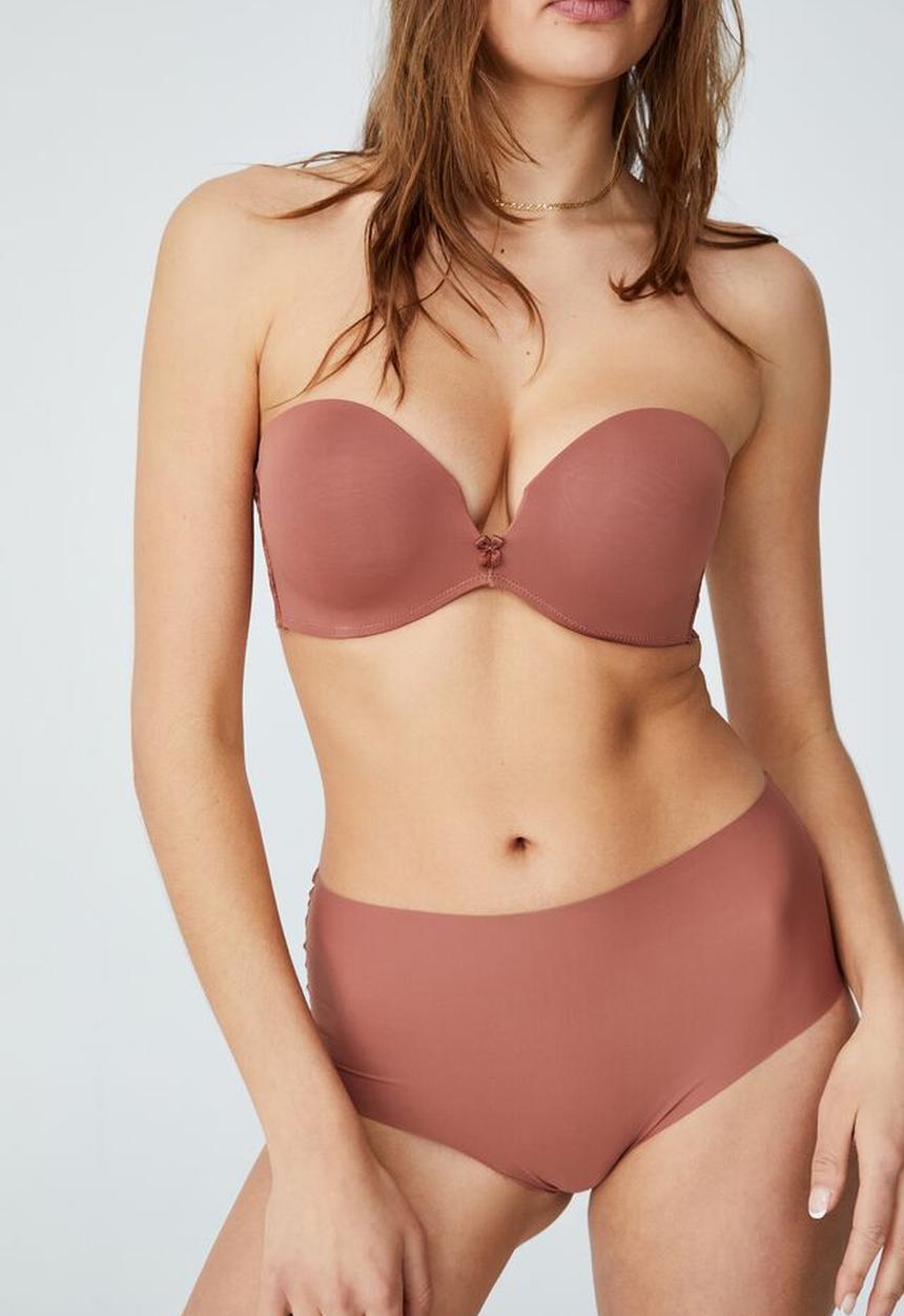 Cotton On - The invisible high cut bikini brief - cappuccino