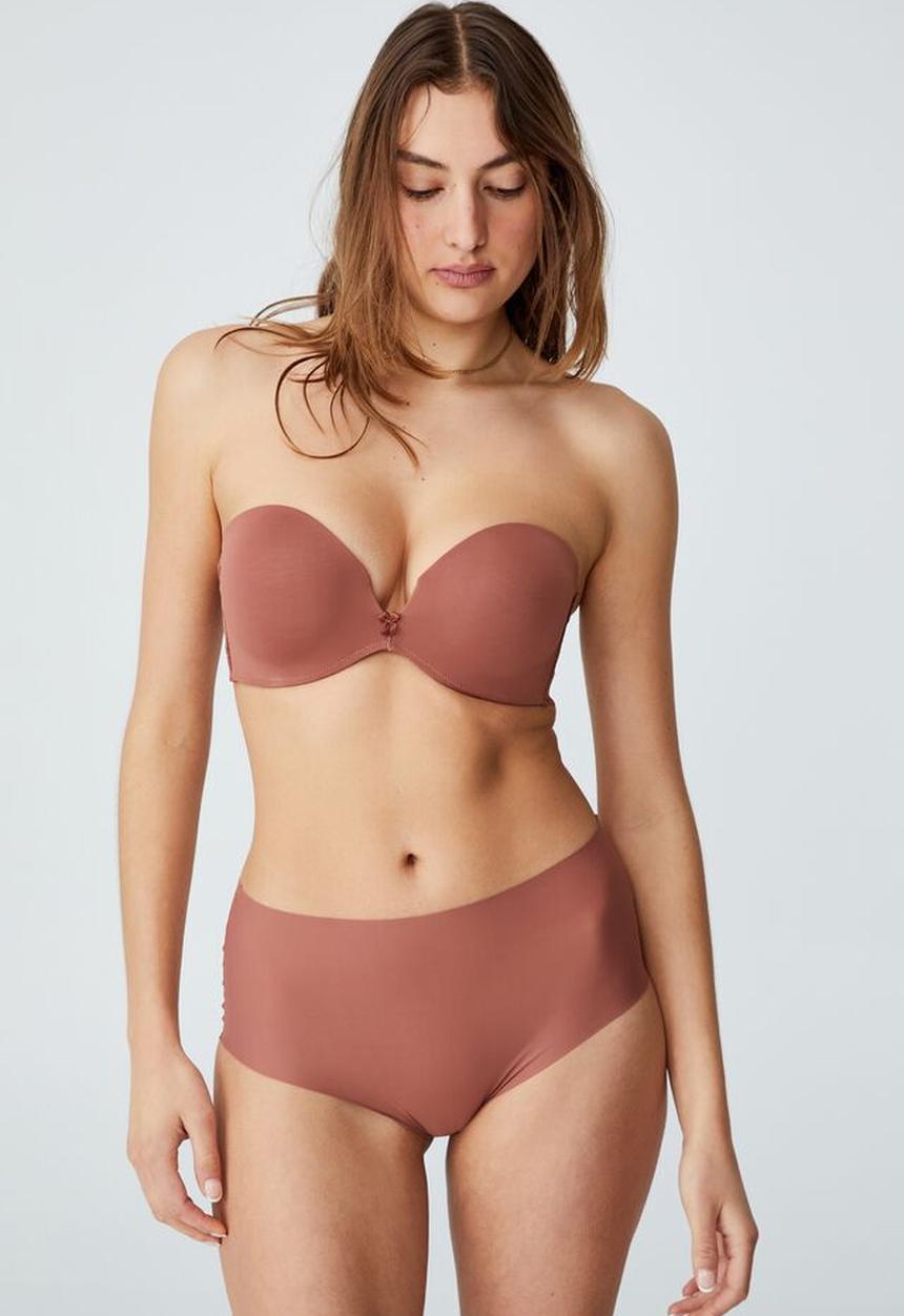 Cotton On - The invisible high cut bikini brief - cappuccino