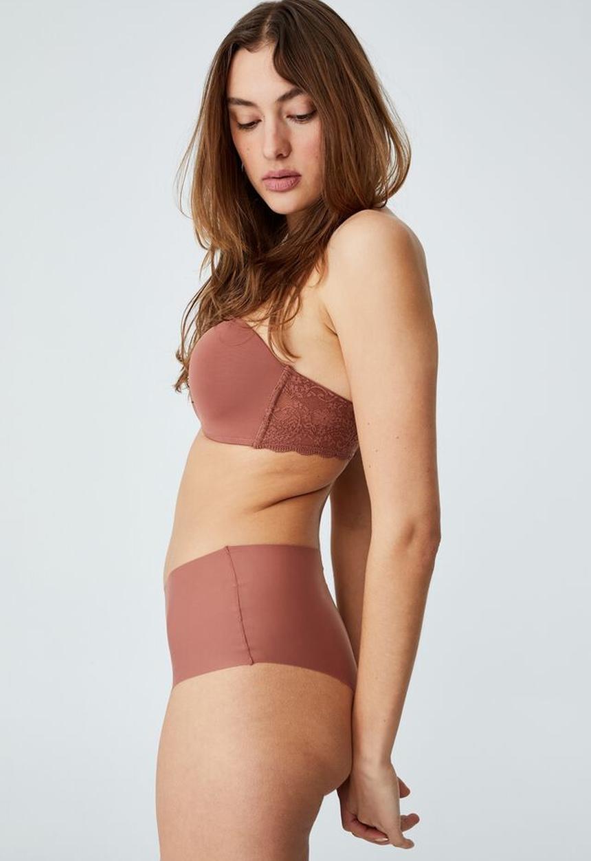 Cotton On - The invisible high cut bikini brief - cappuccino