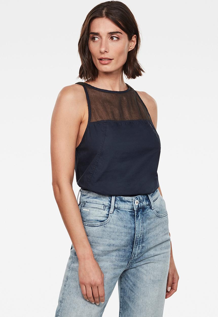 G-STAR - Utility strap top sleeveless - mazarine blue
