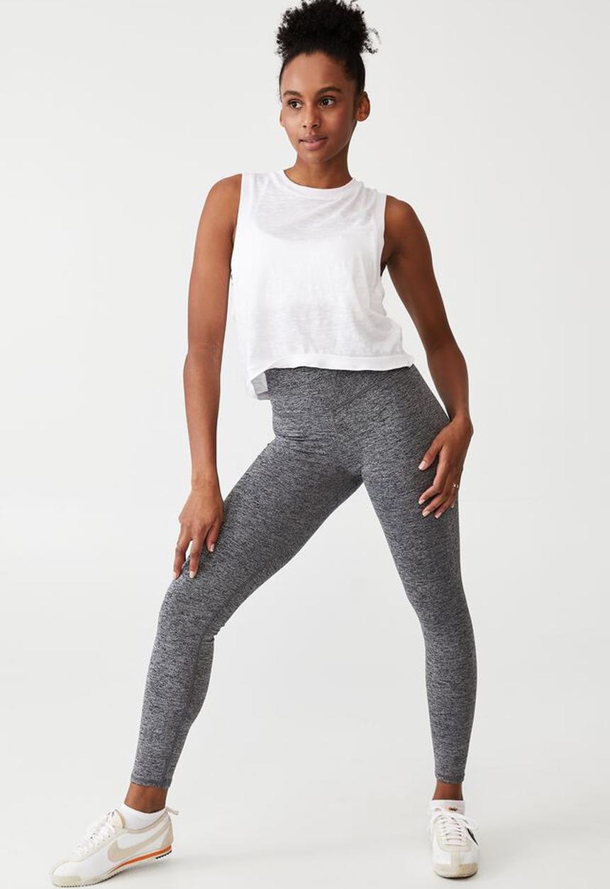 Cotton On - Active core full length tight - salt pepper