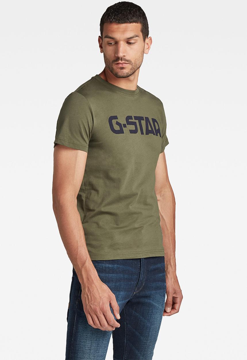 G-STAR - G-star r short sleeve T-shirt - dk bronze green
