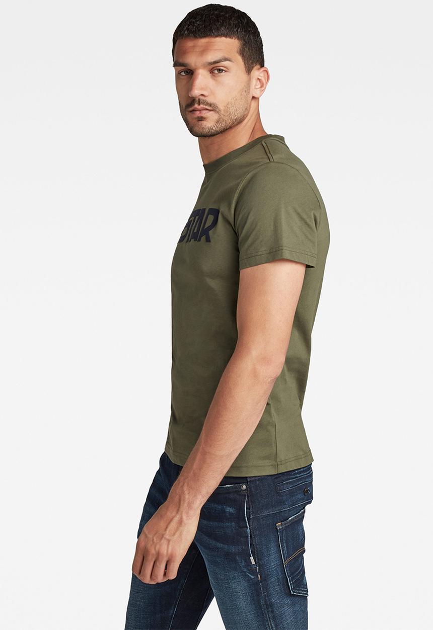 G-STAR - G-star r short sleeve T-shirt - dk bronze green