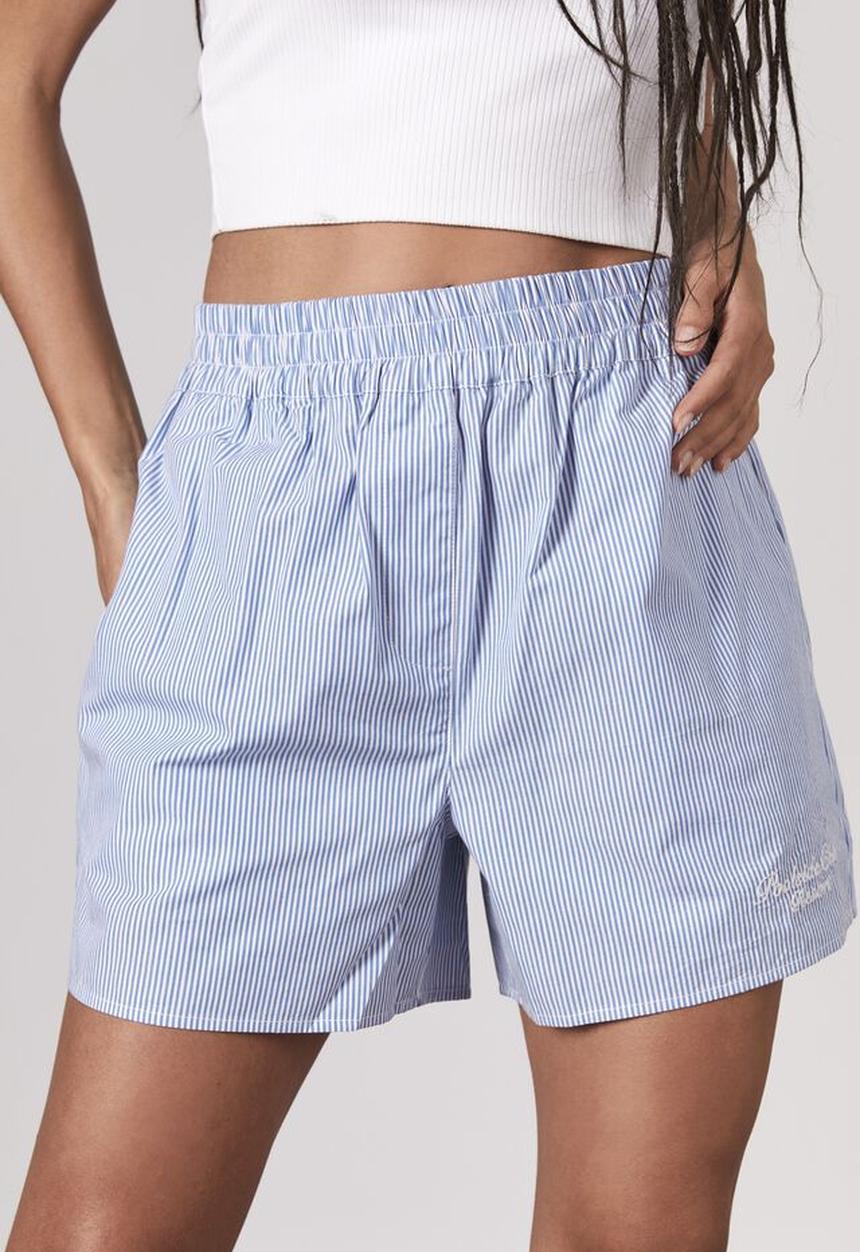 Factorie - Woven short - poolside club white/blue stripe