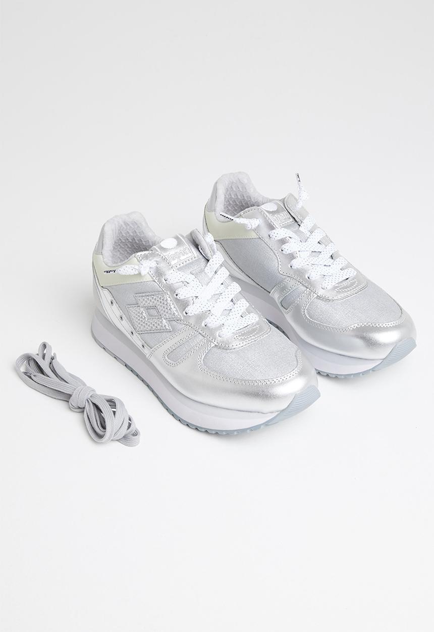lotto - Tokyo wedge - sliver/ white