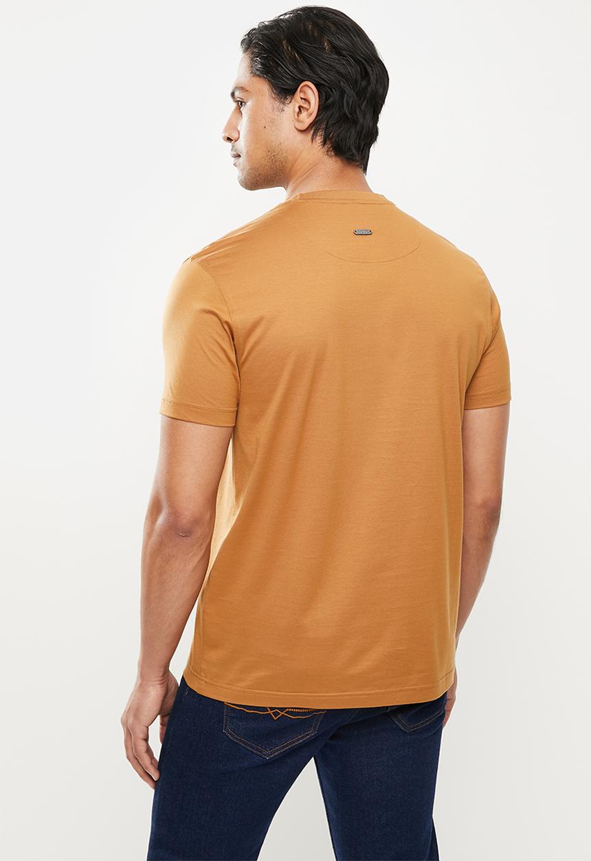 POLO - Harold mercerised tee - brown