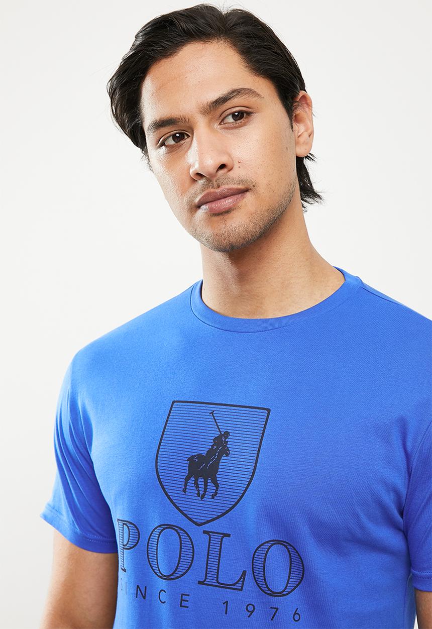 POLO - Cory crest tee - cobalt
