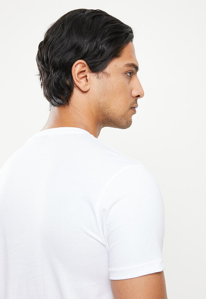 POLO - Robert crest badge tee - white