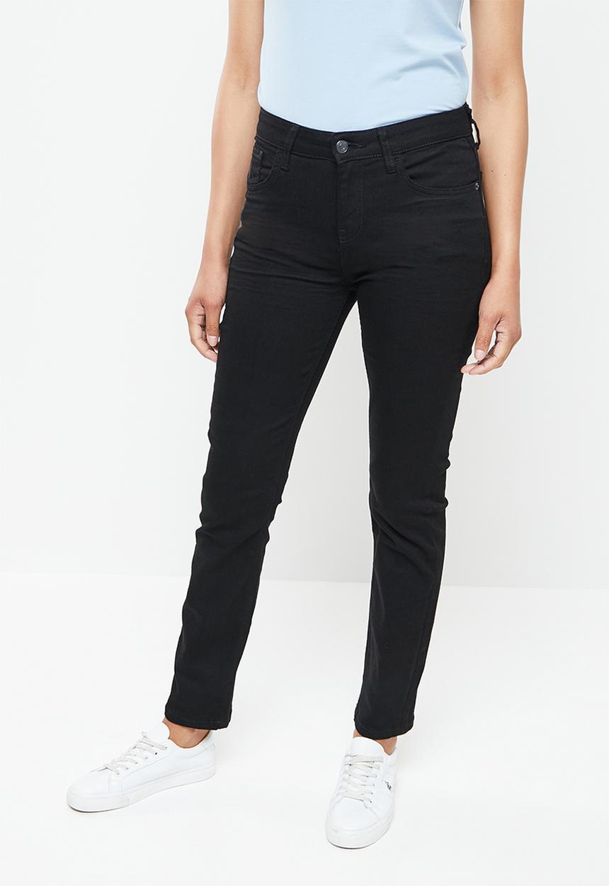 POLO - Stacey straight slim jean - black