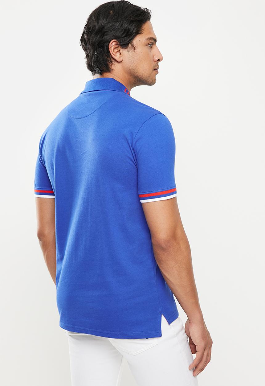 POLO - Omari ss golfer - cobalt