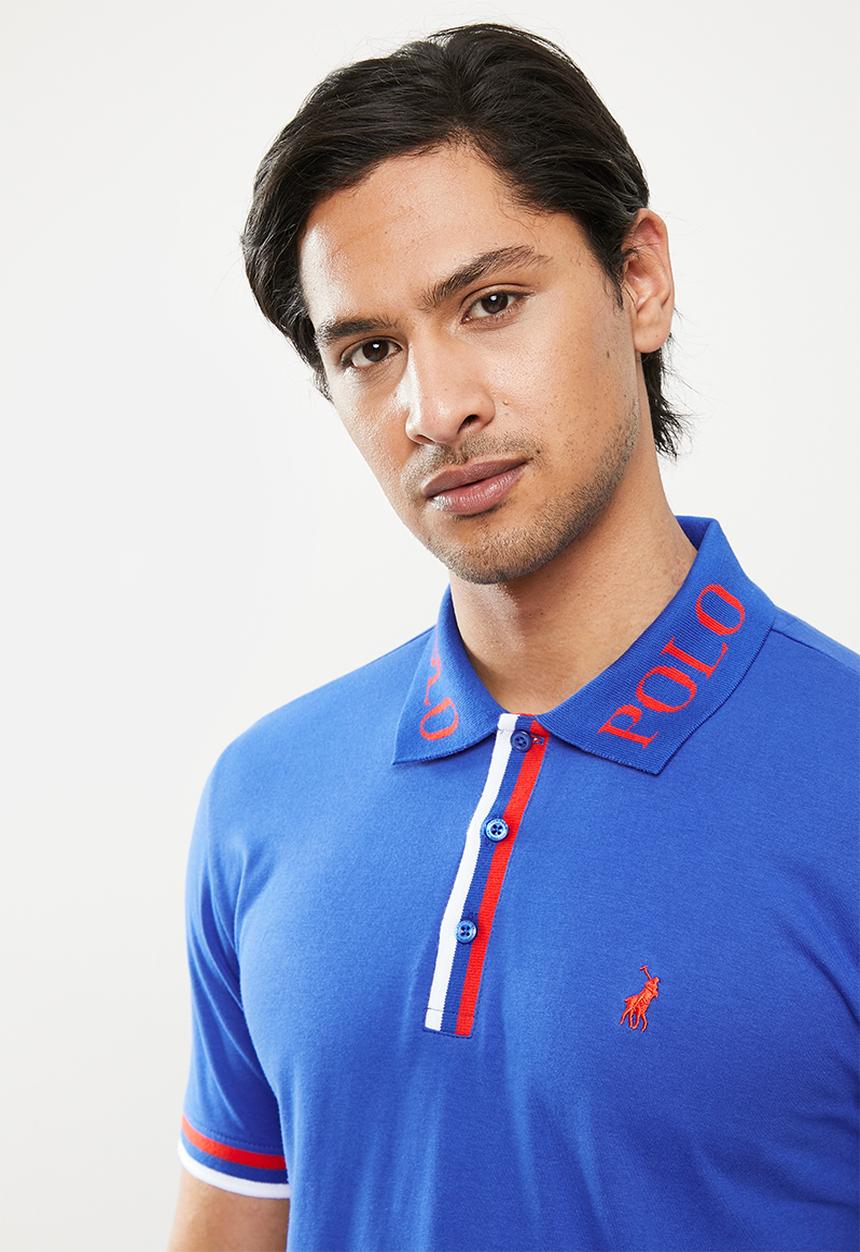 POLO - Omari ss golfer - cobalt