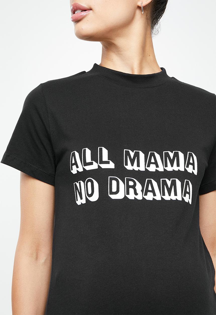 Superbalist - Printed crew neck tee - black