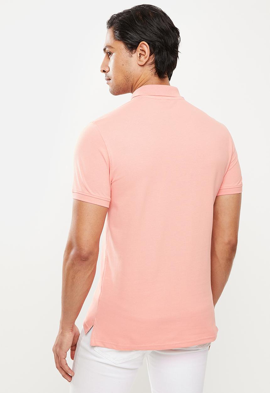POLO - Carter pique short sleeve golfer - light pink