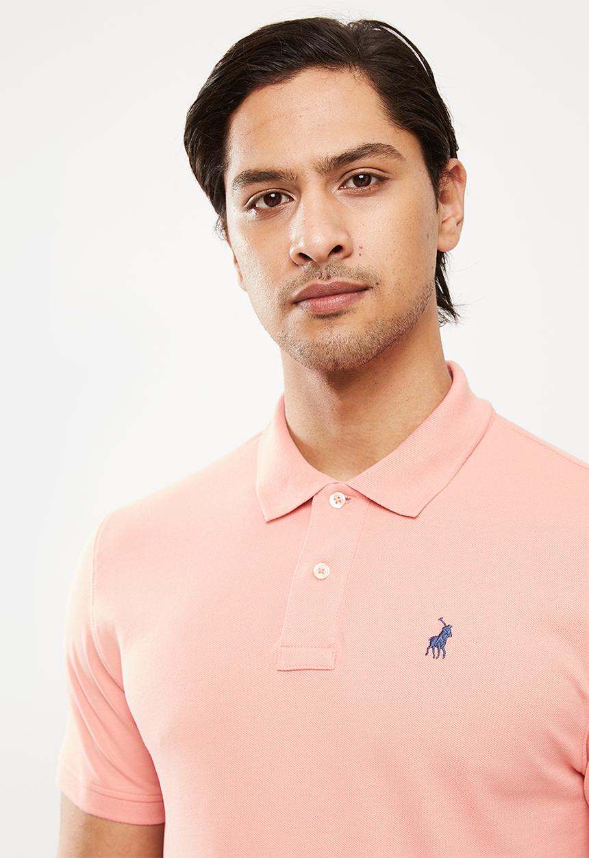 POLO - Carter pique short sleeve golfer - light pink