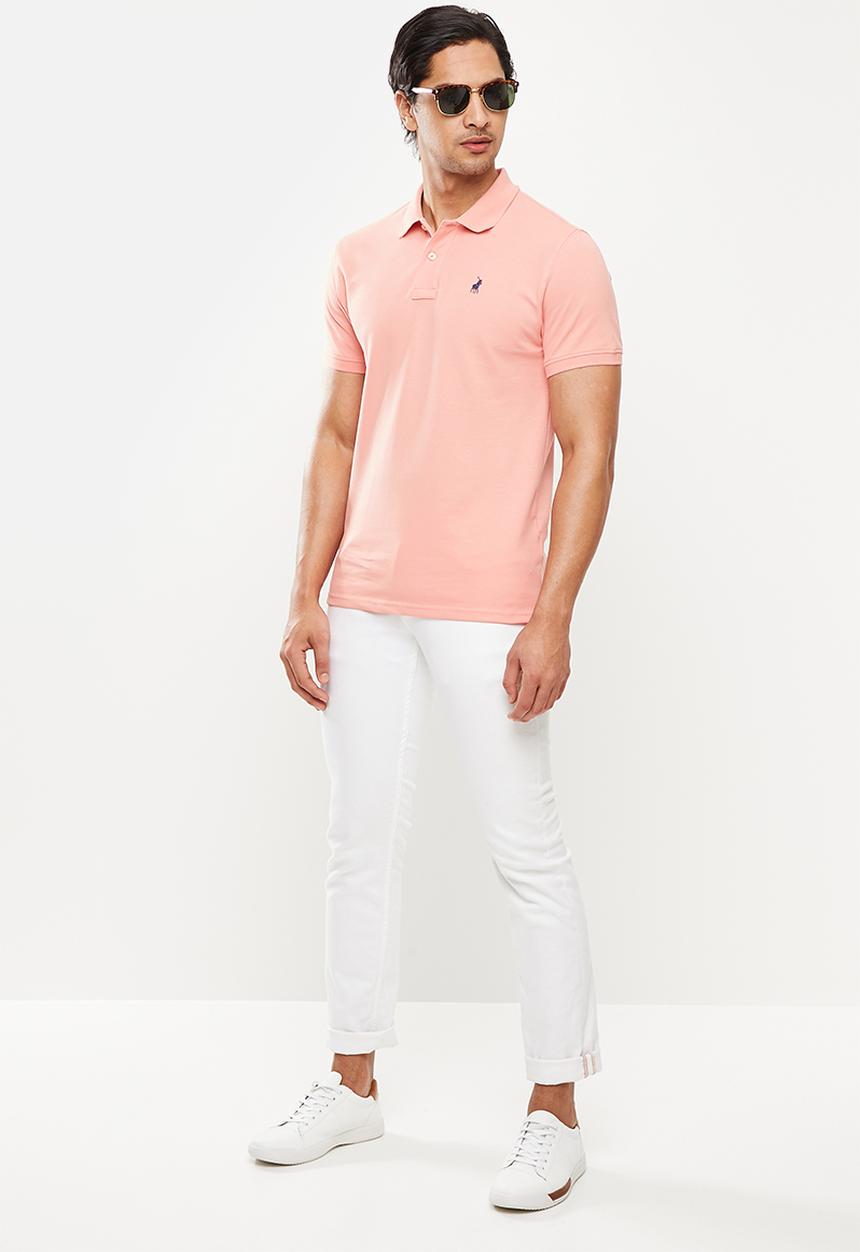 POLO - Carter pique short sleeve golfer - light pink