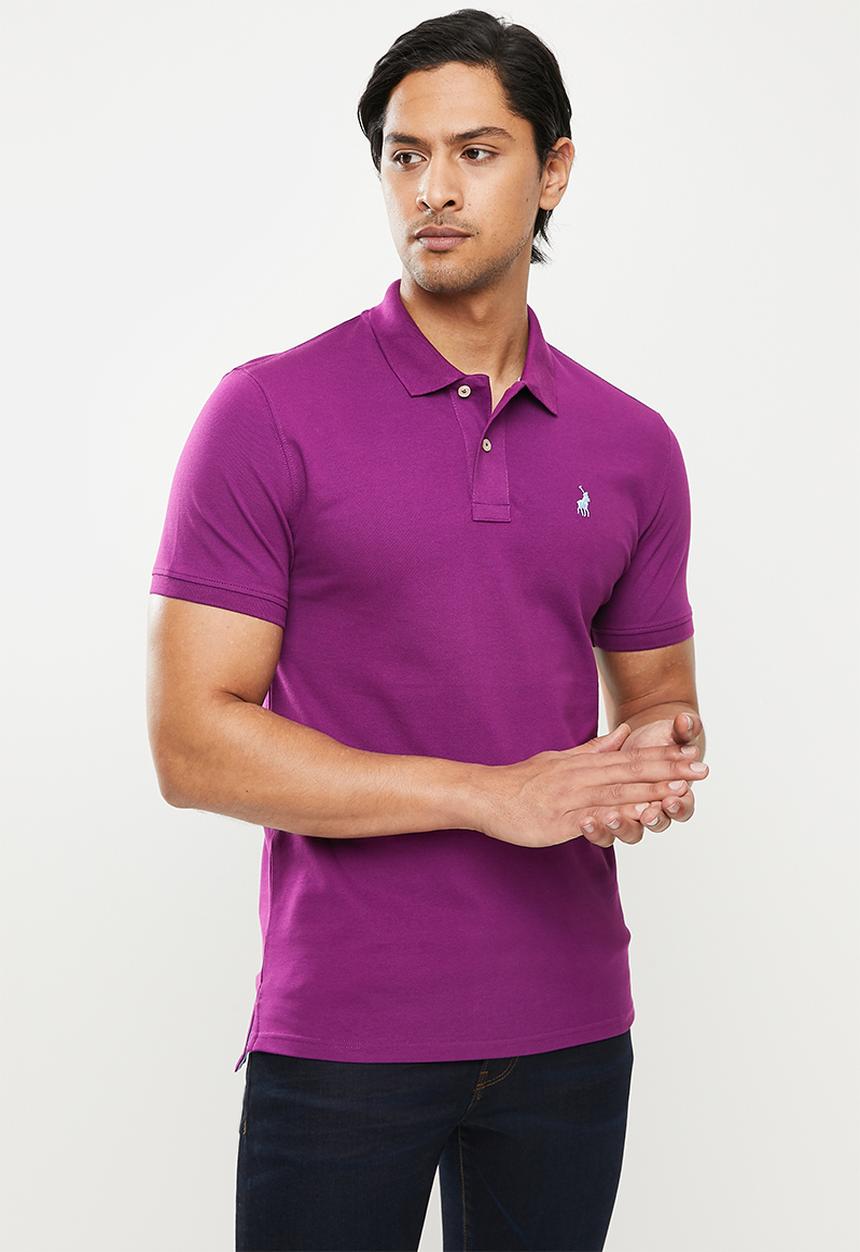 POLO - Carter pique short sleeve golfer - purple