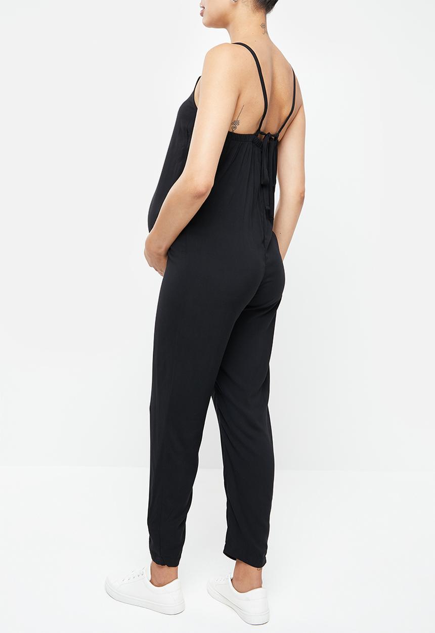 edit Maternity - Strappy easy fitting jumpsuit - black