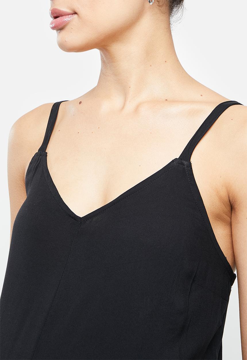 edit Maternity - Strappy easy fitting jumpsuit - black