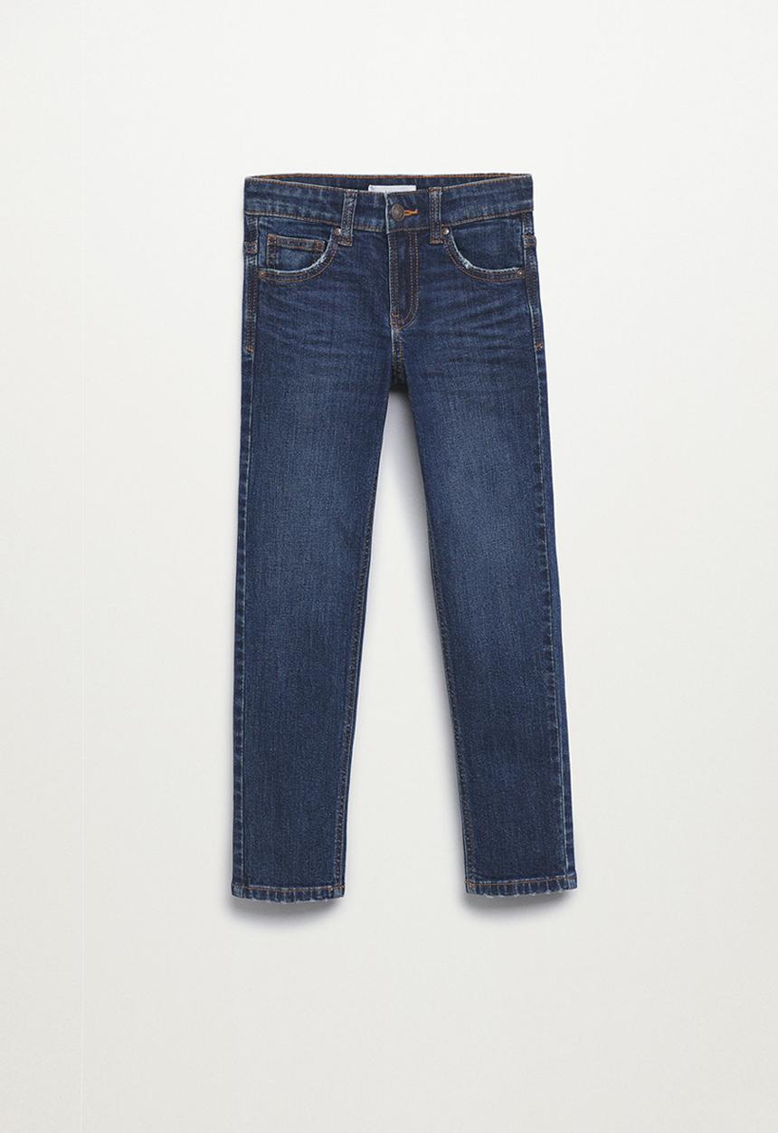 MANGO - Jean slim - open blue
