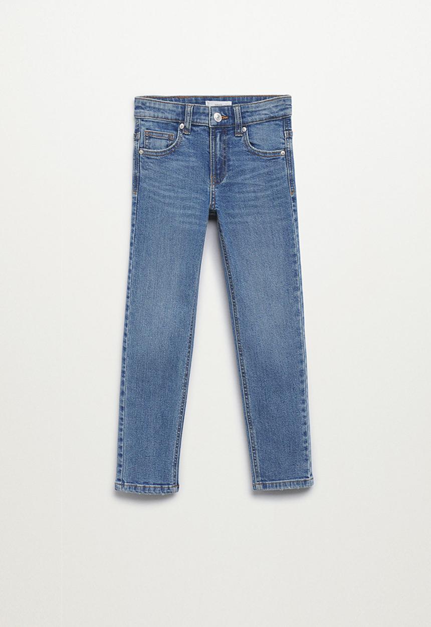 MANGO - Jeans slim - open blue