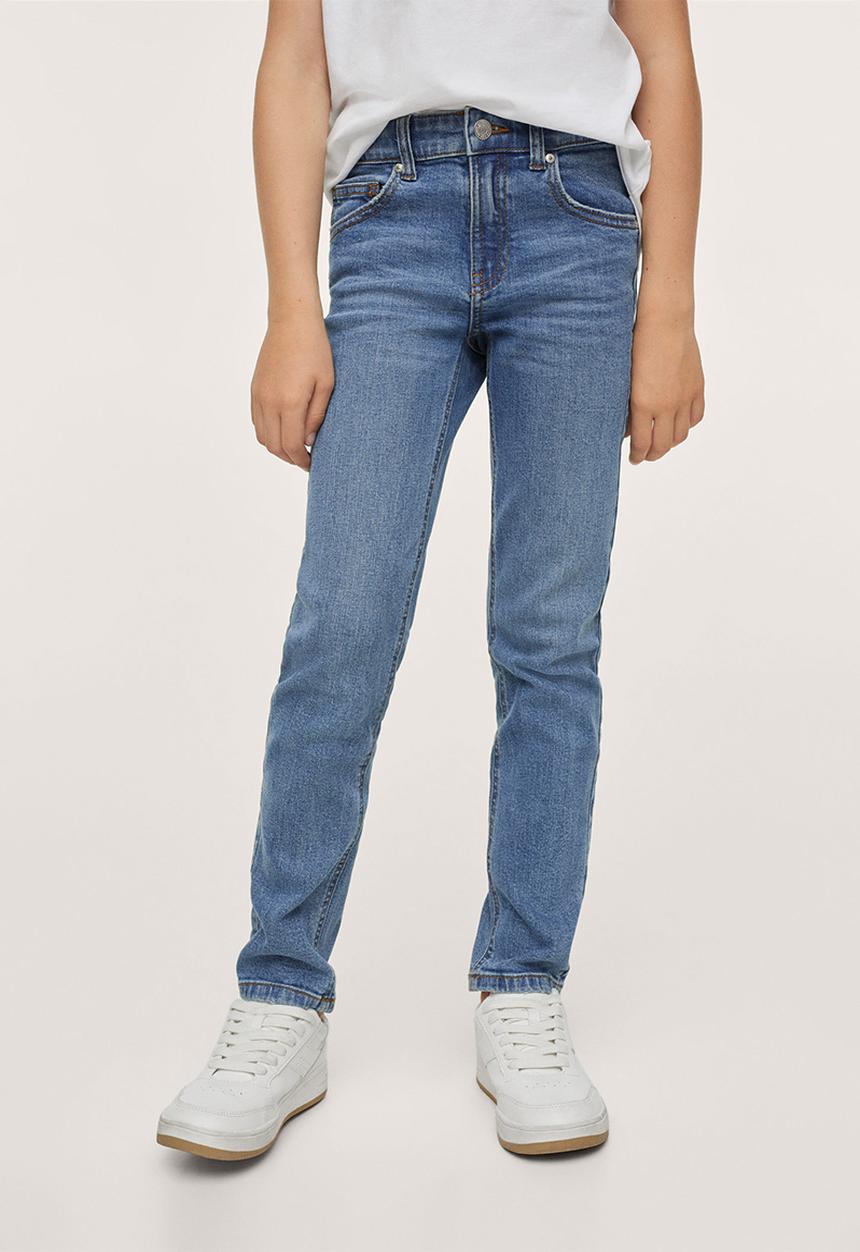 MANGO - Jeans slim - open blue