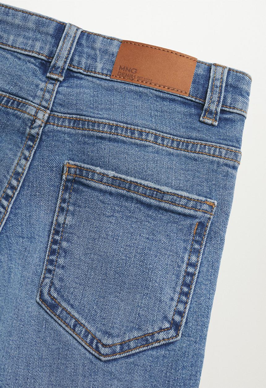 MANGO - Jeans slim - open blue