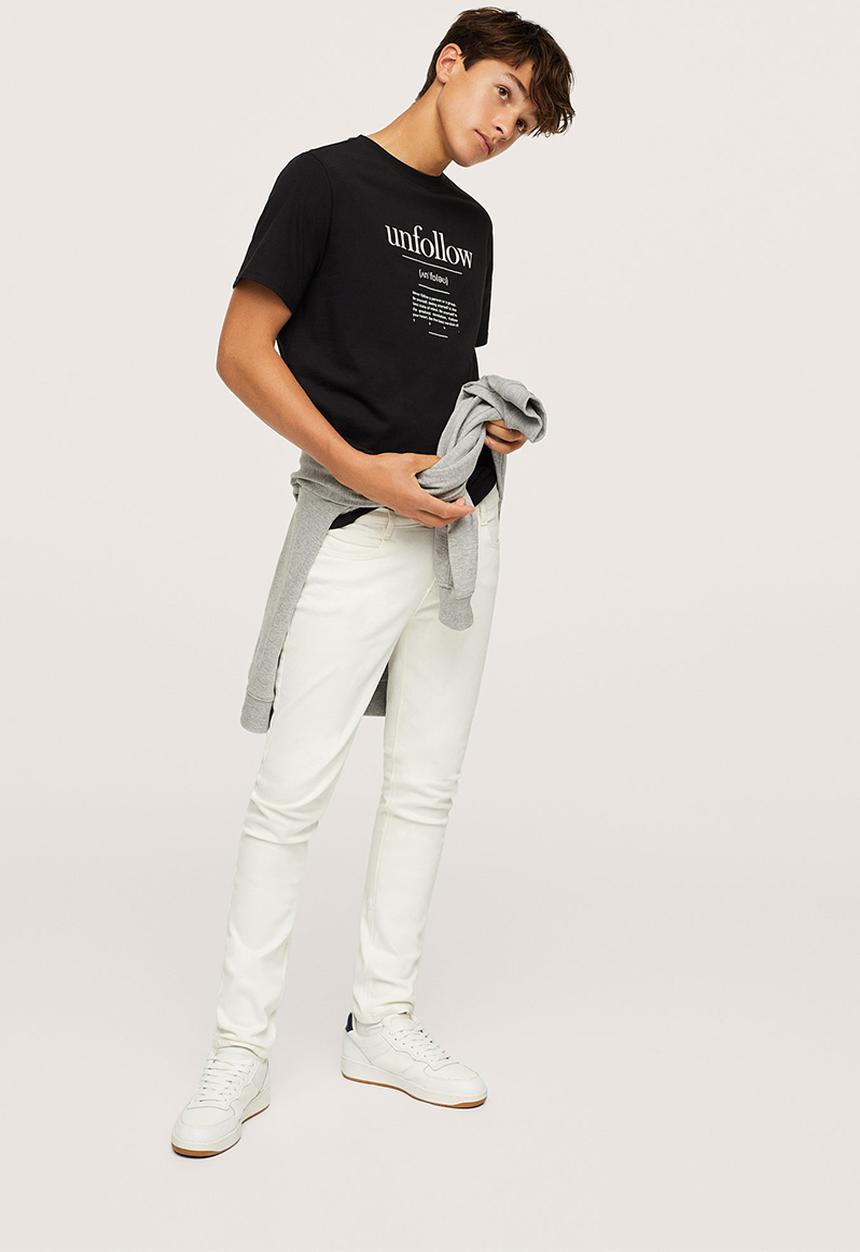 MANGO - T-shirt unfollow - black