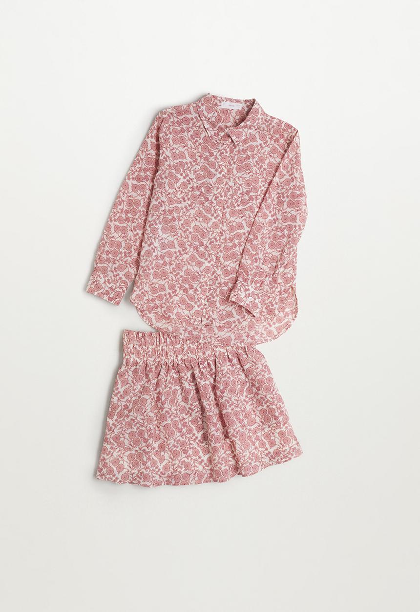 MANGO - Skirt korfu - natural white