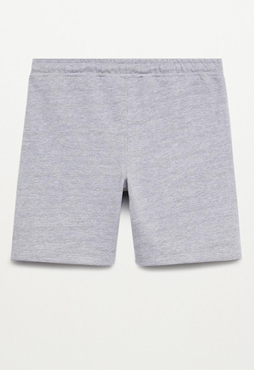 MANGO - Flecked knit bermuda shorts - grey