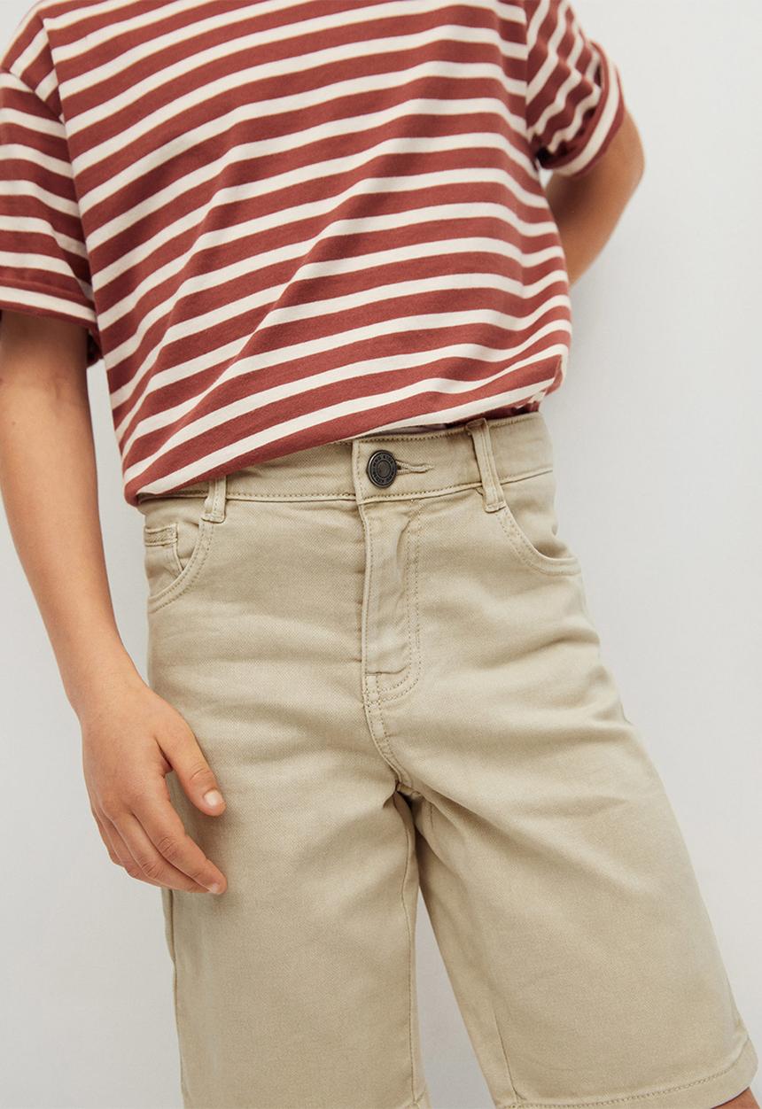 MANGO - Bermuda shorts perub - natural