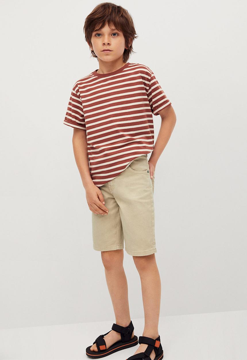 MANGO - Bermuda shorts perub - natural