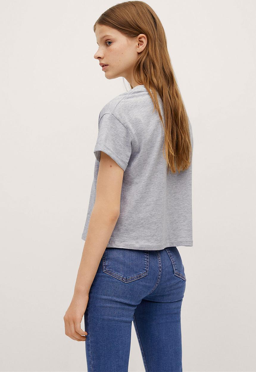 MANGO - T-shirt laura - grey