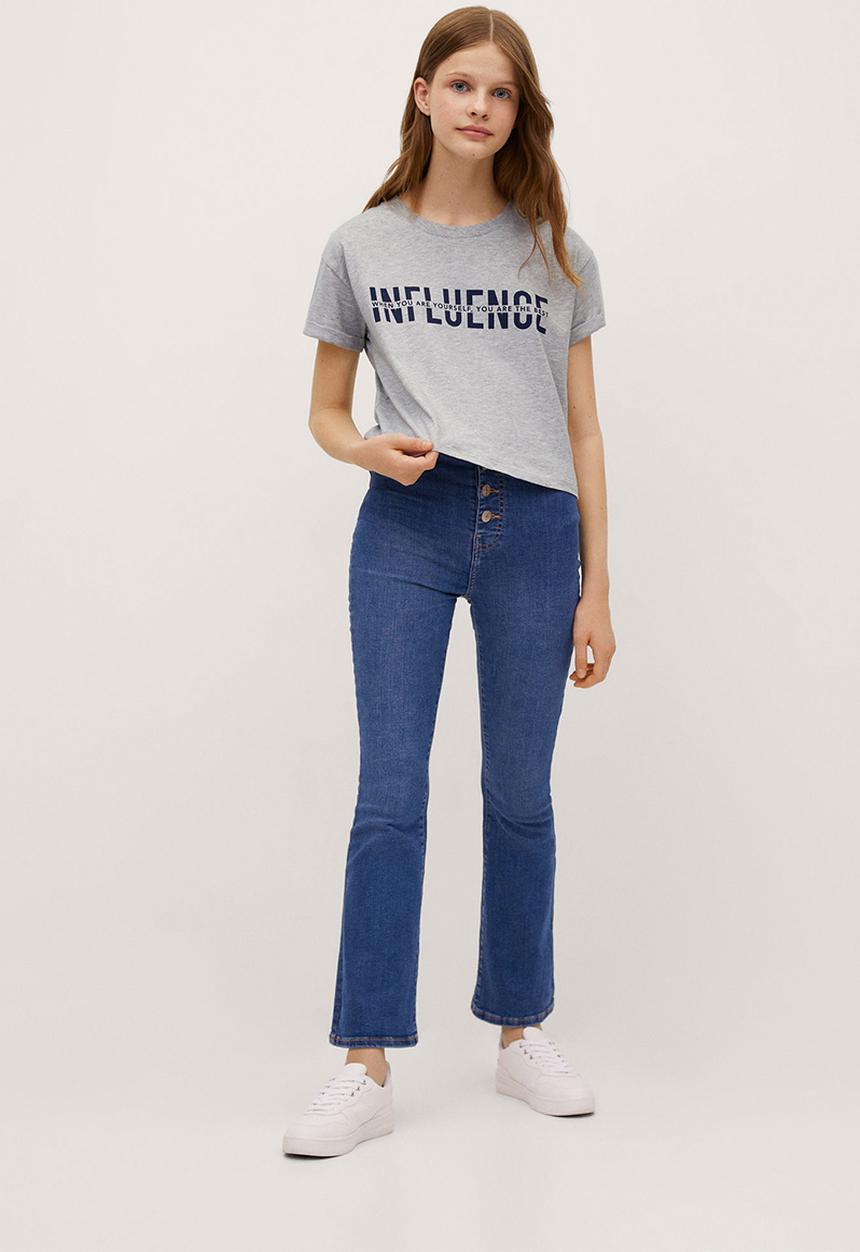 MANGO - T-shirt laura - grey