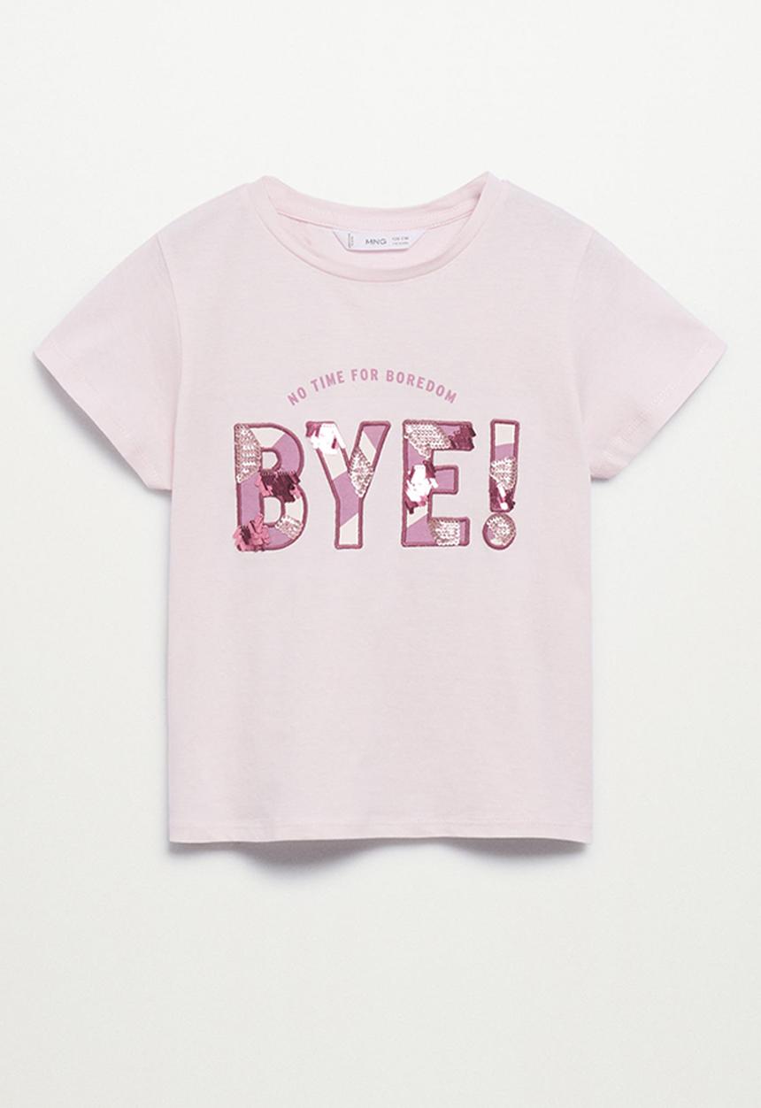 MANGO - T-shirt bye - pink