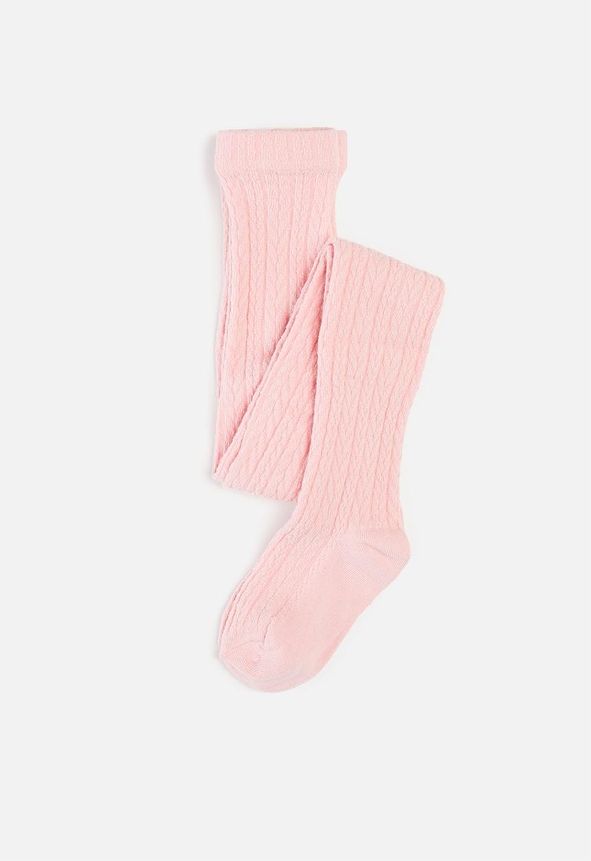 MINOTI - Cable knit tights - pink