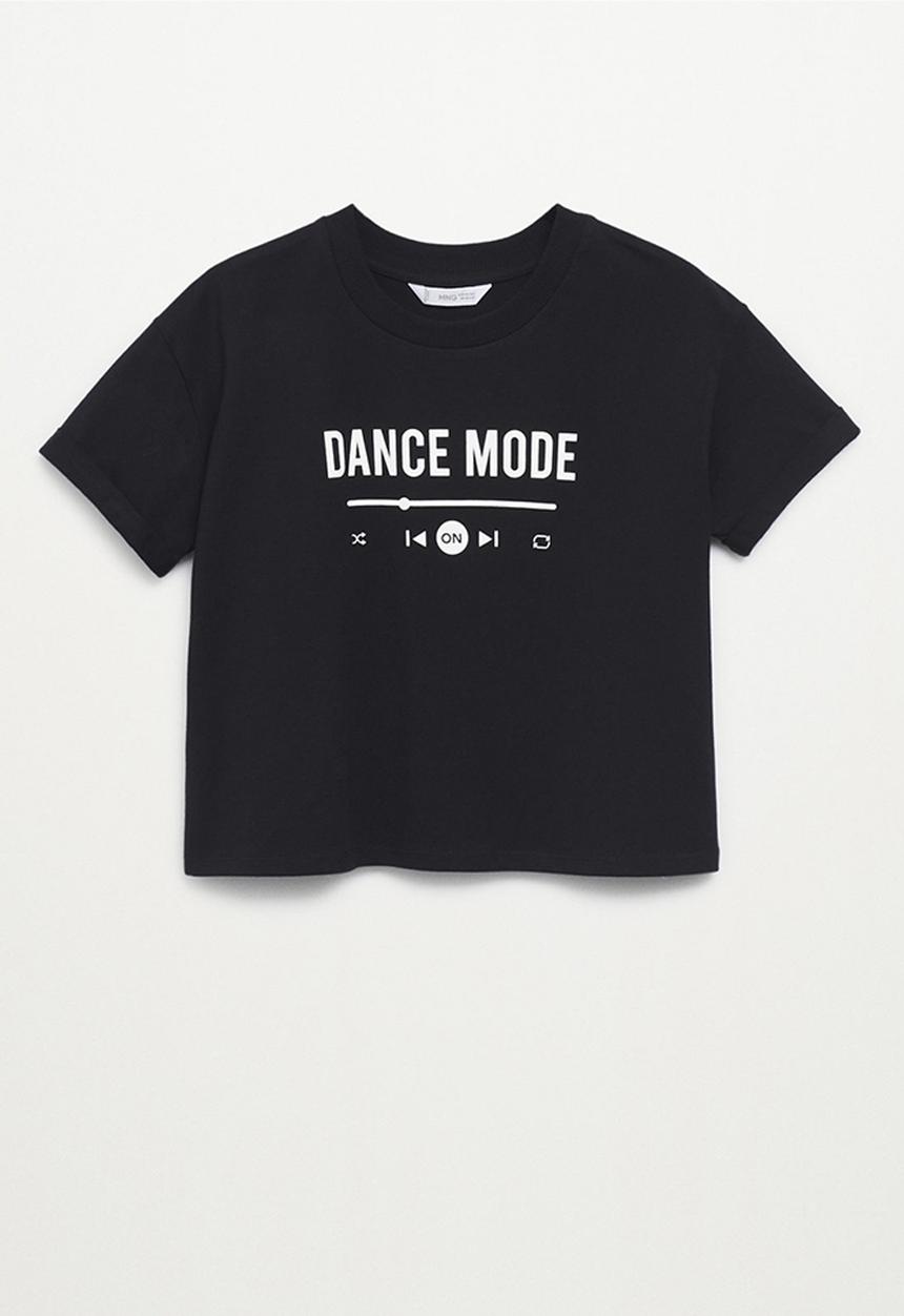 MANGO - T-shirt laura - black