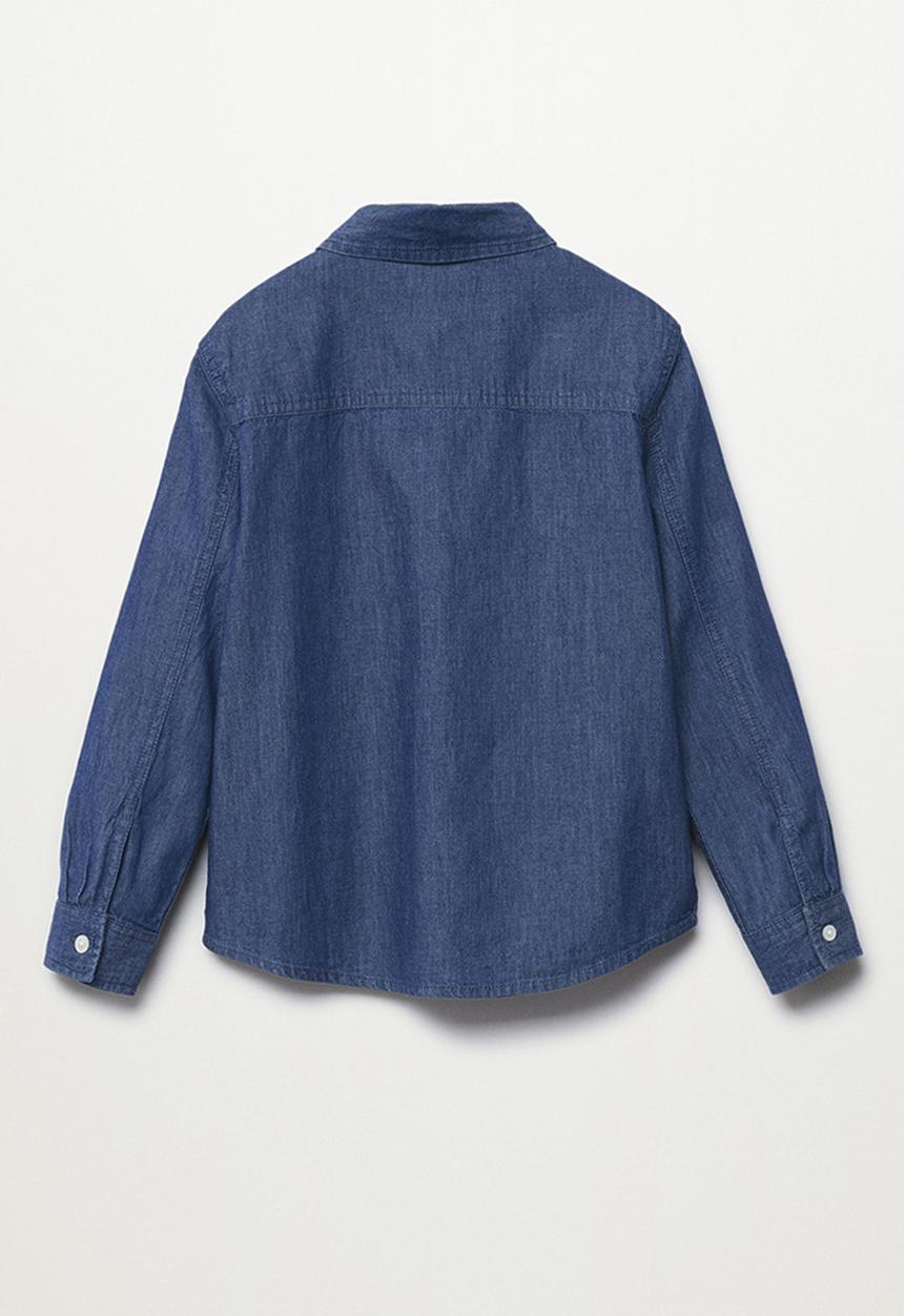 MANGO - Shirt daniel - open blue