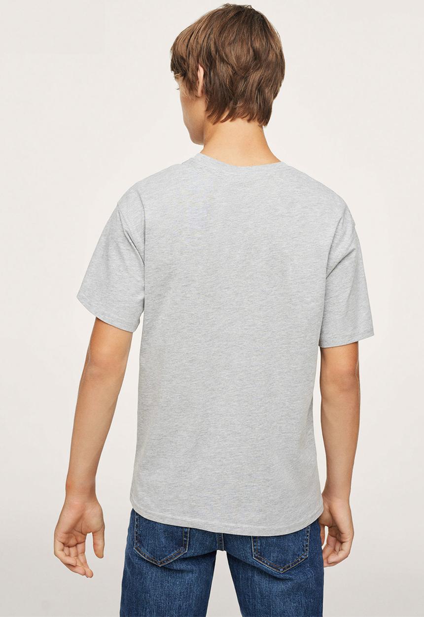 MANGO - T-shirt state - grey 
