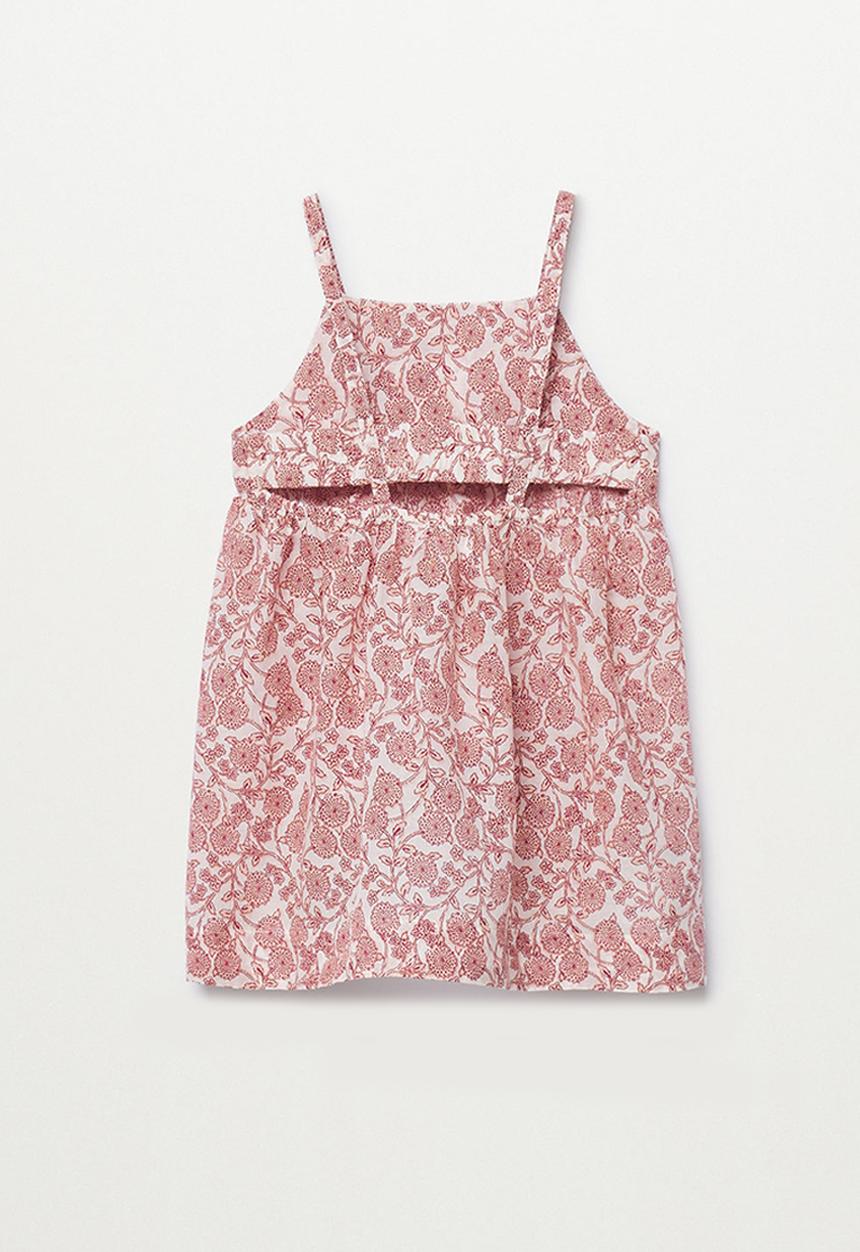 MANGO - Dress korfu - pink & white 
