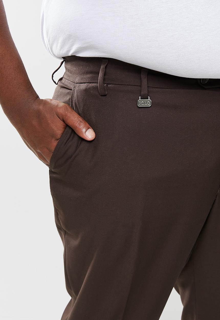 POLO - Mens Bradley custom fit travel trouser - taupe