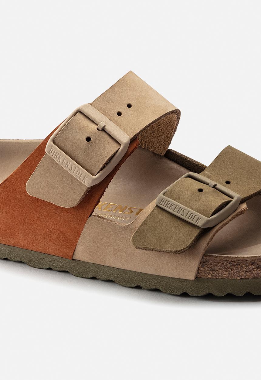 Birkenstock - Arizona split nubuck regular - sandcastle & faded khaki