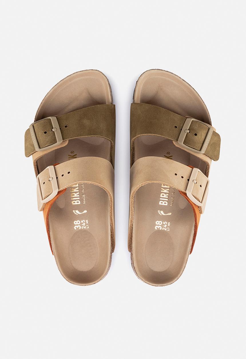 Birkenstock - Arizona split nubuck regular - sandcastle & faded khaki