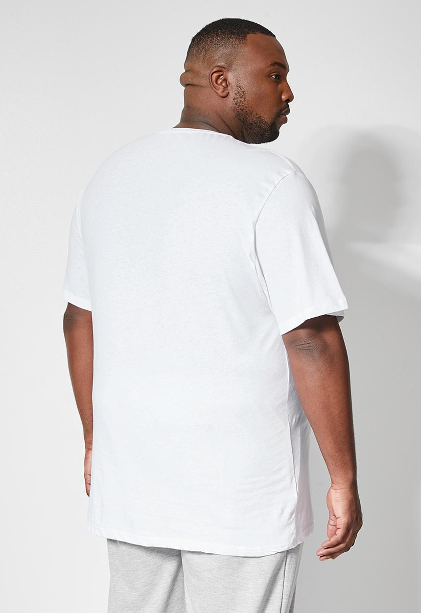 Superbalist - 2-pack nate plus crew neck tee - black & white