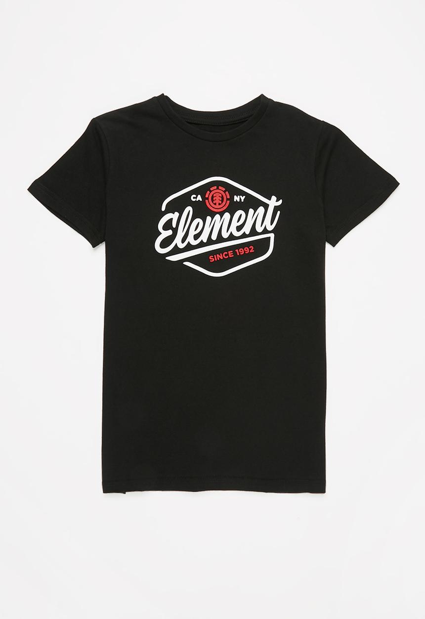 Element - Boys wash ss tee - black
