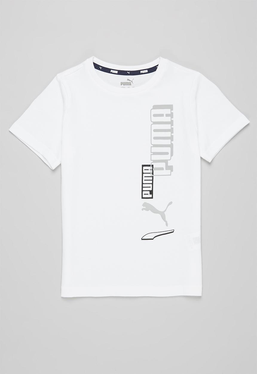 PUMA - Alpha tee b - white 