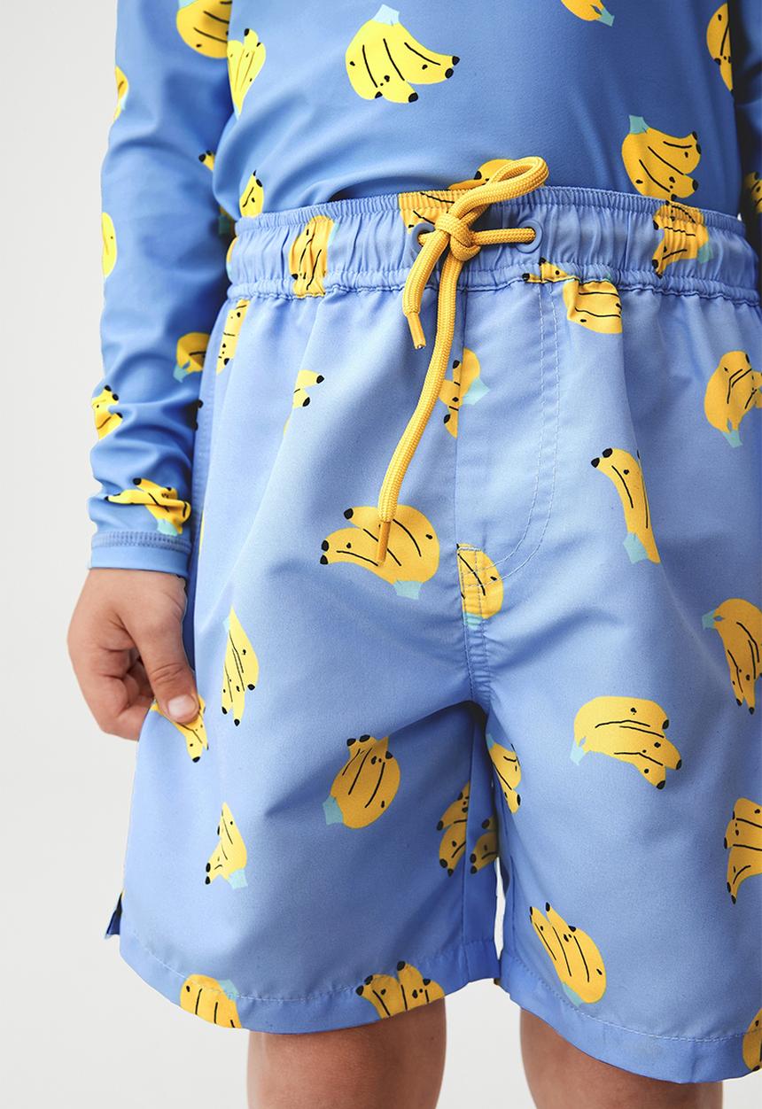 Cotton On - Bailey board short - dusk blue & banana
