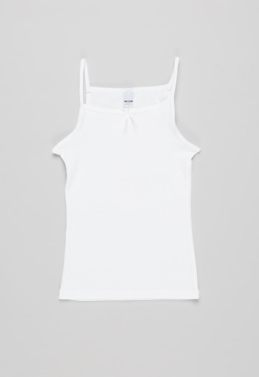 Pop Candy - Girls 2 pack strappy vest - white