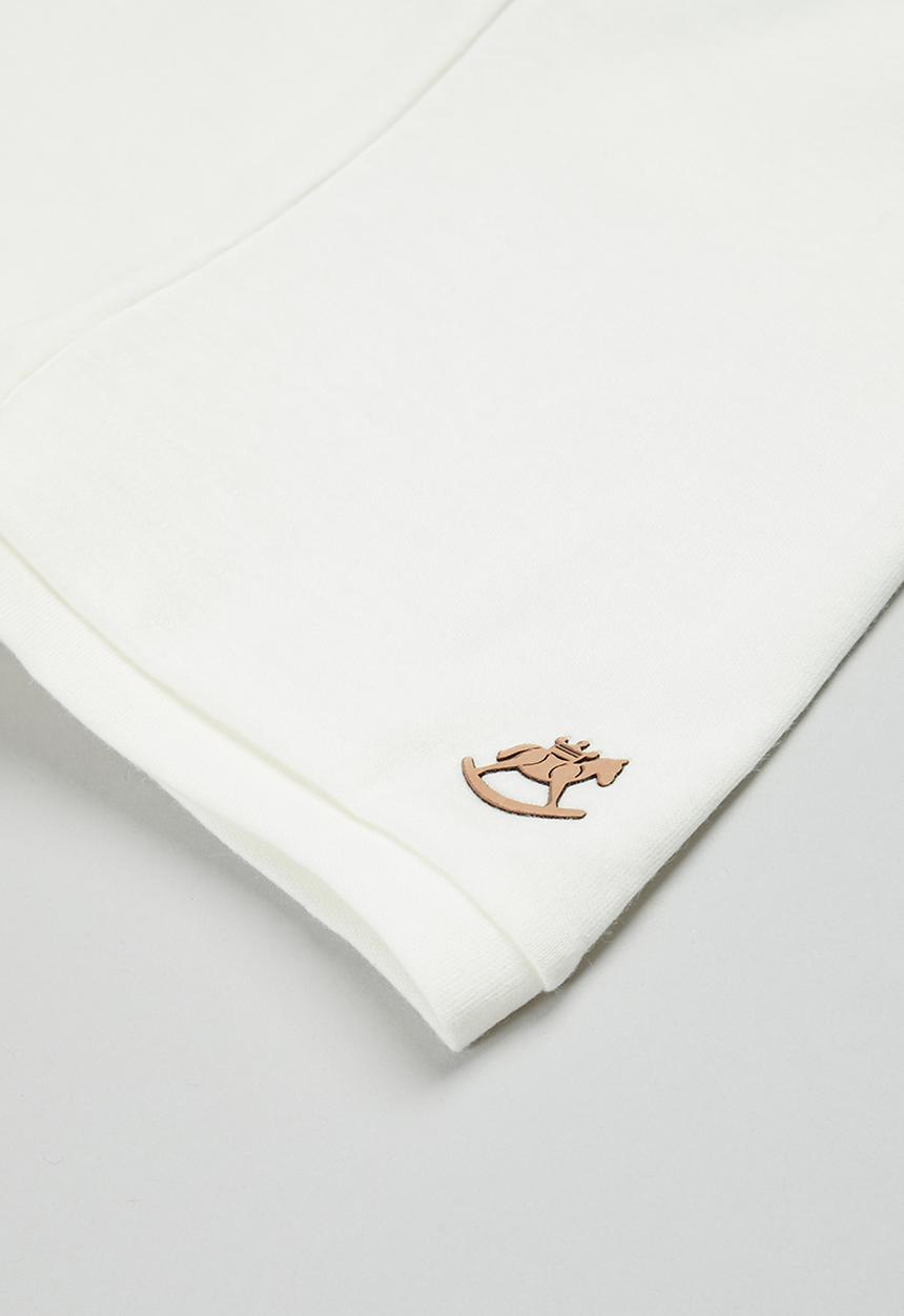UP Baby - Soft jersey cotton shorts - off white
