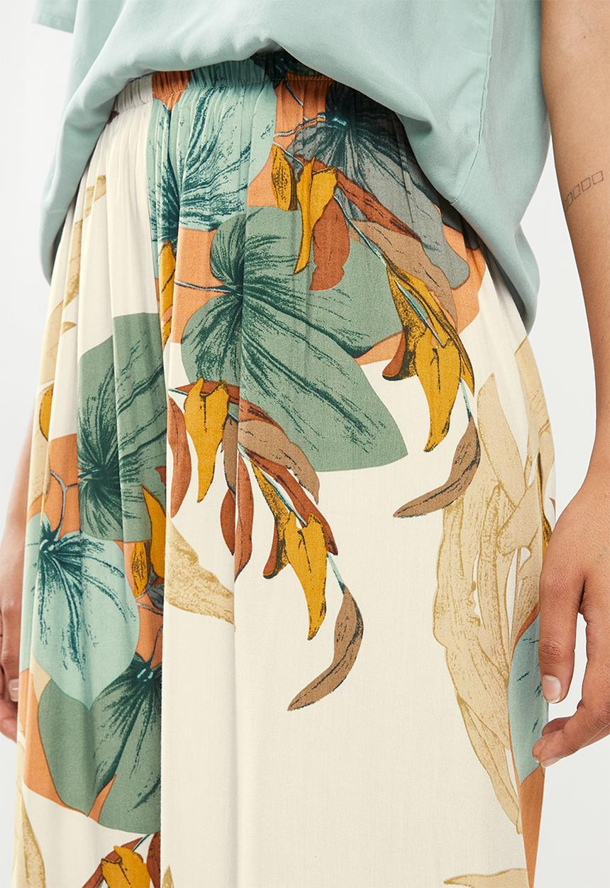 dailyfriday - Sleep top & wide leg pants - light sage print